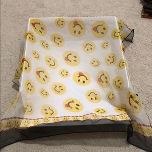 Smiley face square scarf